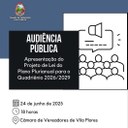 📣 CONVITE PARA AUDIÊNCIA PÚBLICA