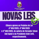 CÂMARA DE VEREADORES APROVA NOVAS LEIS PARA O MUNICÍPIO CÂMARA DE VEREADORES APROVA NOVAS LEIS PARA O MUNICÍPIO