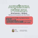 COMUNICADO DE AUDIÊNCIA PÚBLICA 