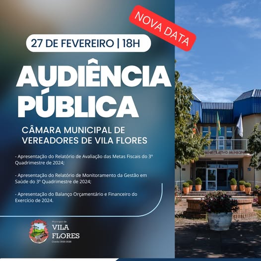 COMUNICADO DE AUDIÊNCIA PÚBLICA