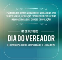 DIA DO VEREADOR - 01 de outubro