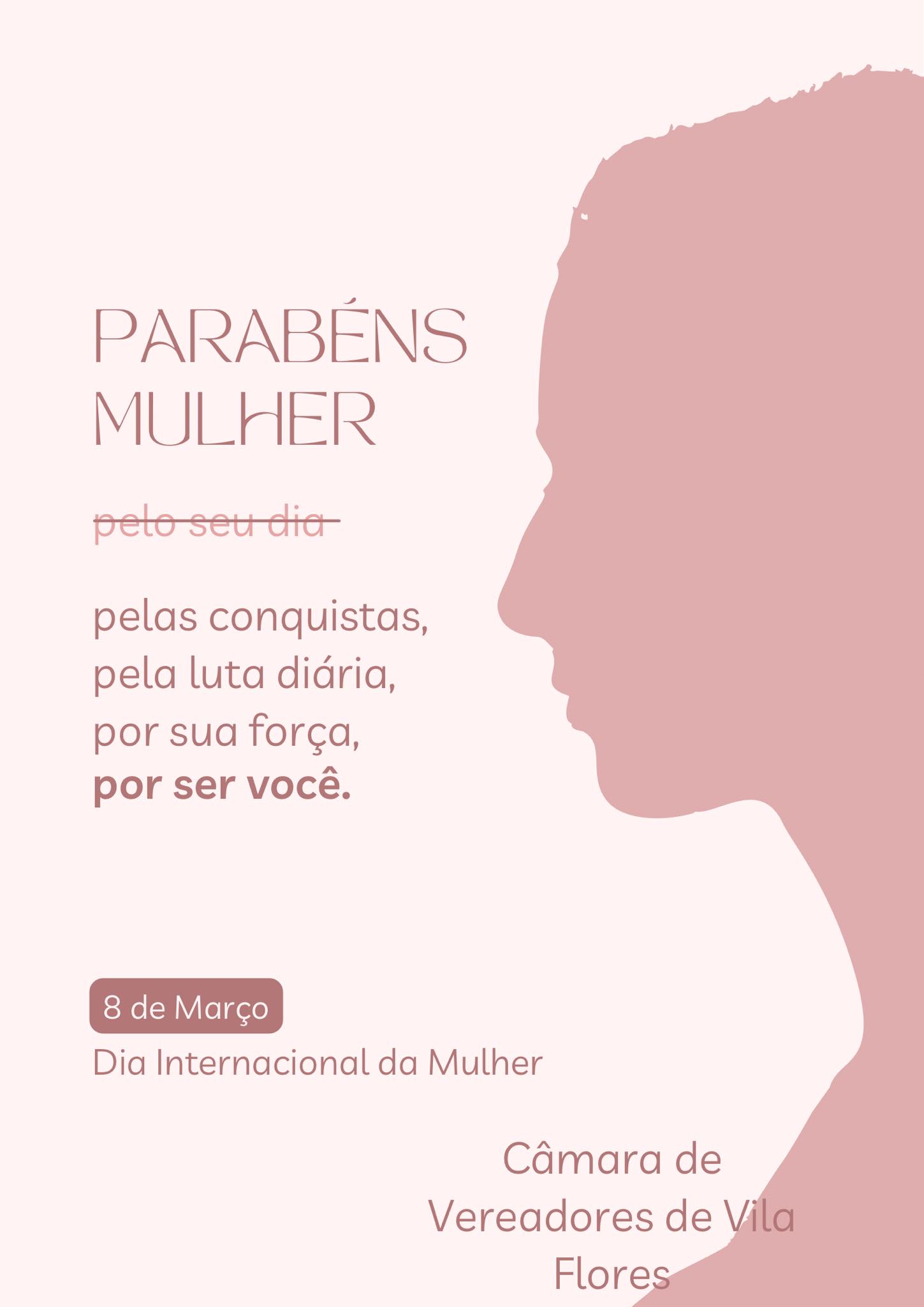 Parabéns a todas as mulheres, em especial as Vilaflorenses pelo Dia Internacional da Mulher!