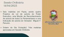Resumo da Sessão Ordinária, realizada no dia 14/04/2025. Resumo da Sessão Ordinária, realizada no dia 14/04/2025.