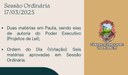 Resumo da Sessão Ordinária, realizada no dia 17/03/2025. Resumo da Sessão Ordinária, realizada no dia 17/03/2025.