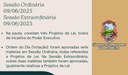 Resumo das Sessões Ordinária e Extraordinária, realizadas no dia 09/06/2025. Resumo das Sessões Ordinária e Extraordinária, realizadas no dia 09/06/2025.