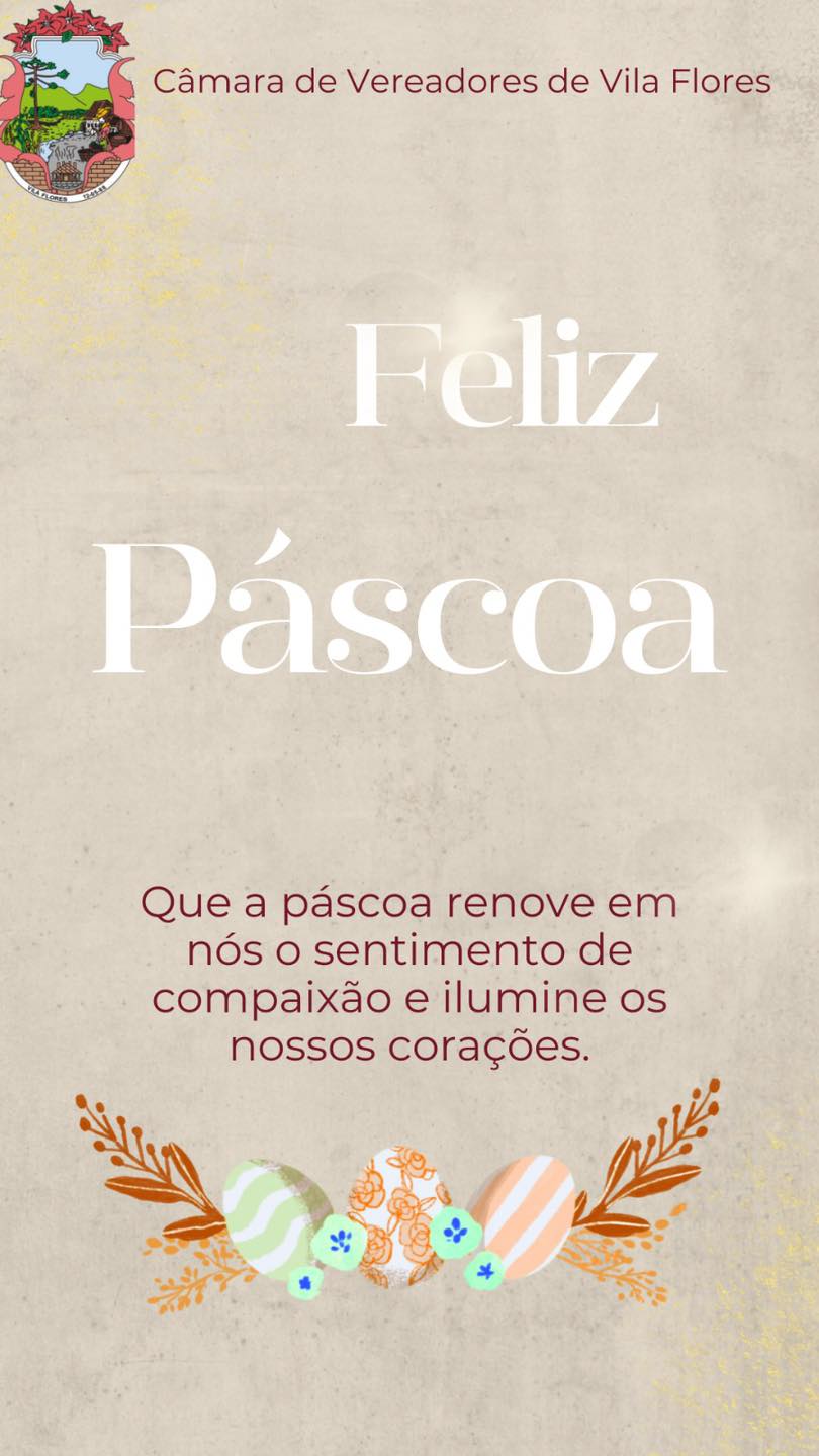 Uma feliz e abençoada Páscoa a todos!